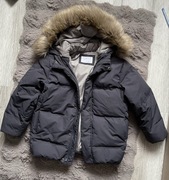 Kurtka chłopięca zimowa Zara puch pierze 116cm z puszkiem lekką i ciepła 