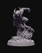 Zorr’Kael Piekielny Pomiot Figurka 32mm 14K zgodna z DnD RPG Pathfinder