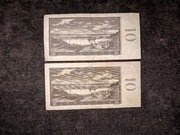 2x 10 koron Czechosłowacja 1960  seria E i S 