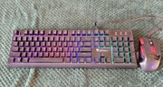 Używana klawiatura Thor 210 i mysz Battletron, z podświetleniem RGB