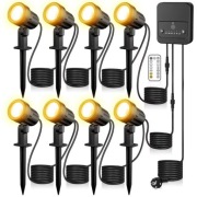 Lampy ogrodowe LED 8 szt pilot IP66 2700-6000K czujnik powystawowe