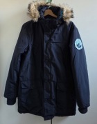 Superdry kurtka męska parka zimowa L z kapturem ocieplana 