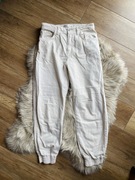 Zara beżowe joggersy spodnie S letnie joggery