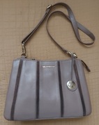 RJR John Rocha skórzana torebka różowa crossbody skóra naturalna brudny róż