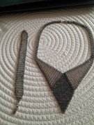 Srebrny naszyjnik z bransoletką