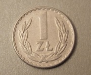 1 złoty 1975 r. Bez znaku mennicy