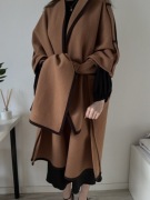 Płaszcz ZARA PREMIUM Manteco | Wełna i Kaszmir | M | Camel / Tabak | NOWY