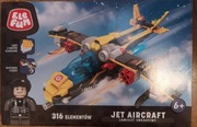Klocki elefun samolot odrzutowy 316 elementów