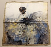 Apszka jedwabna duża chusta