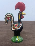 Kogut Portugalia Stara  Metalowa Figurka Malowana