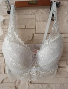 Biustonosz koronkowy biały rm. 34/75C