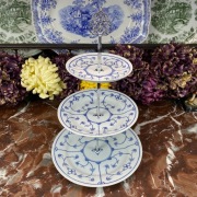 Śliczna patera / etażerka 3-poziomowa - Wzór słomkowy - Jäger #8