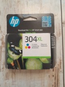Oryginalny tusz HP 304xl kolor