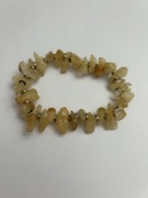 Bransoletka kamień naturalny / cytryn i hematyt/ ręczne wykonanie 