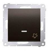 SIMON 54 Przycisk dzwonek (odbijający) podśw BRĄZ