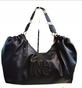 Massimo Contti torebka shopper skóra ekologiczna czarny