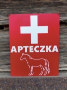 Tabliczka Oznaczenie APTECZKA Koń