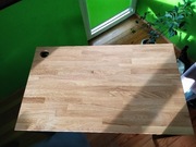 Loftowe industrialne biurko z drewnianym blatem