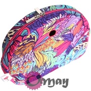 Różowy organizer do Obag MOON LIGHT kwiaty kolorowe 2 kieszenie wkład OMAY