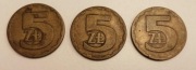 3 x 5zł 1977r moneta n53 