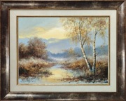 Obraz olejny Pejzaż  J.Fijałkowski (oryginał)