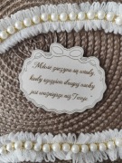 Napis grawerowany życzenia grawer cytat ślub urodziny 