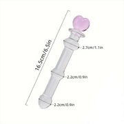 Dildo szklane przezroczyste różdżka sex 