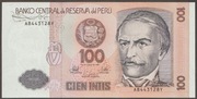 Peru 100 intis 1987 - Ramon Castilla - stan bankowy UNC