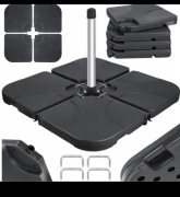 Stojak na parasole KESSER 4-częściowy stojak na parasole z ciężarkiem