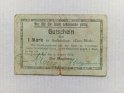 Notgeld - Trzcianka 1 Marka 1914 Nr. 4 cyfry