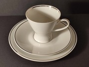 Rosenthal R.Loewy filiżanka ze spodkiem i z talerzykiem biała 