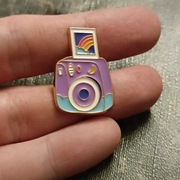 Piękna nowa przypinka igłowa aparat fotograficzny Polaroid, Instax