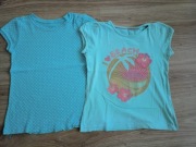 2 x Bluzka koszulka t-shirt krótki rękaw Gap rozm. 116/128