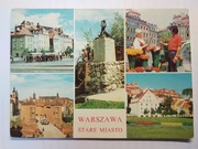 WARSZAWA Stare Miasto widoki Syrenka 1983 r.