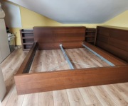 Łóżko MALM 160x200 z wysuwanymi szafkami 