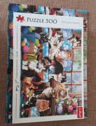 Puzzle 500 elementów Kocia rodzina Trefl