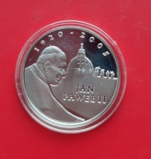 10 ZŁOTYCH JAN PAWEŁ II 2005 rok - srebro AG