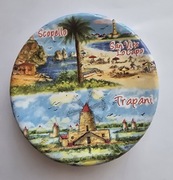 Magnes na lodówkę Talerz Scopello Trapani Italy Włochy San Vito Lo Capo(34)
