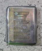 Aluminiowa papierośnica etui w stylu vintage case CCCP ZSRR PRL