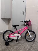 Rower dziewczęcy piękny róż 5-6-7 lat