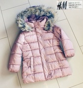 H&M ładna mięciutka cieplutka kurteczka dziewczęca r.110