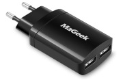 MaGeek Ładowarka ścienna 2 porty 2W/2,4A + kabel micro USB 1,0 m UniCharge