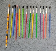 Zestaw czteranstu 14 pędzli pędzle pędzel do malowania