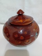 Drewniana waza z Dominican Republic