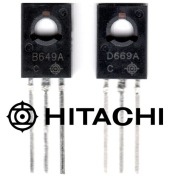 2SD669A  / 2SB649A PARA Drivery Audio, nowe. Hitachi