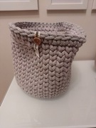 Dziergany koszyk do przechowywania, ręcznie robion