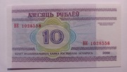Białoruś 10 rubli 2000 UNC