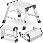 Drabina aluminiow domowa stołek taboret schodki podnóżek HIGHER ML-401C