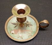 Świecznik mosiężny