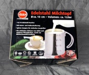 Garnek, Dzbanek na mleko ze stali nierdzewnej 